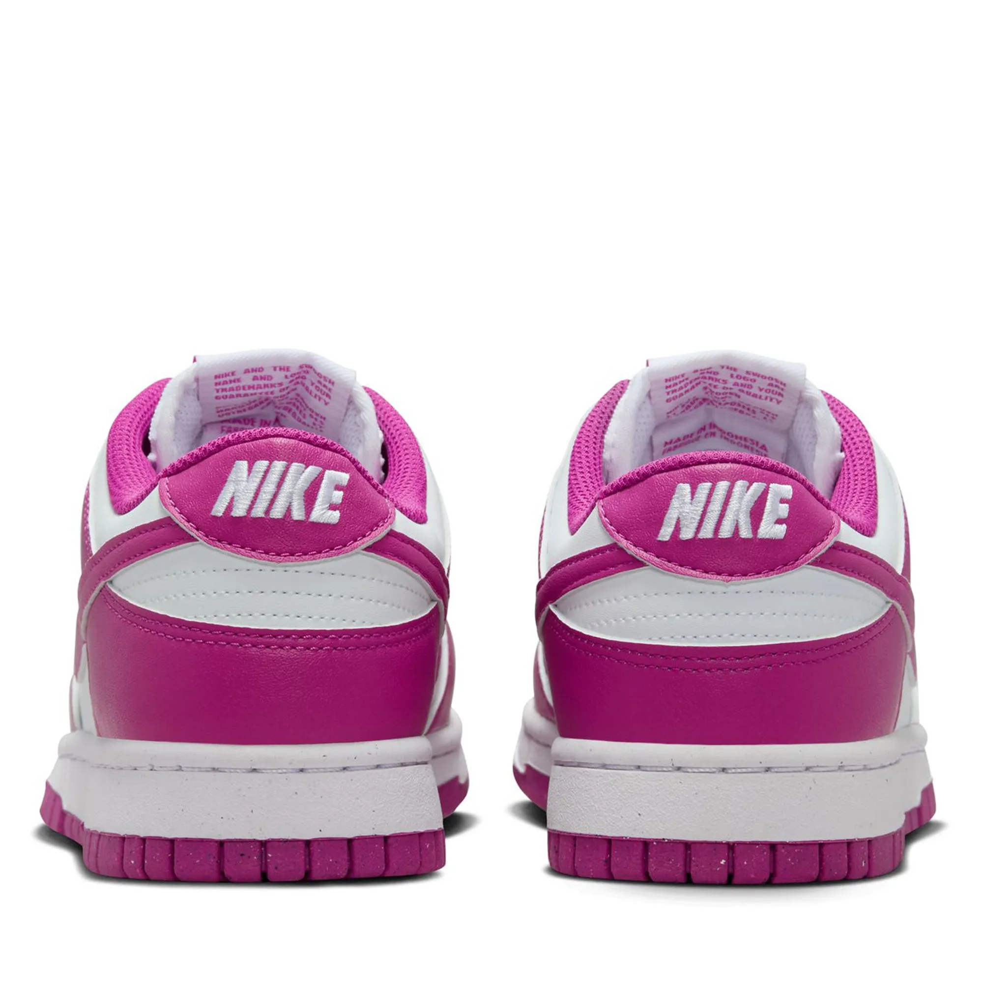 Women's Nike Dunk Low - White/Hot Fuchsia