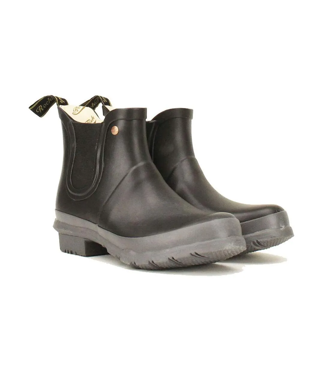 Womens/ladies matt chelsea boot black Rockfish