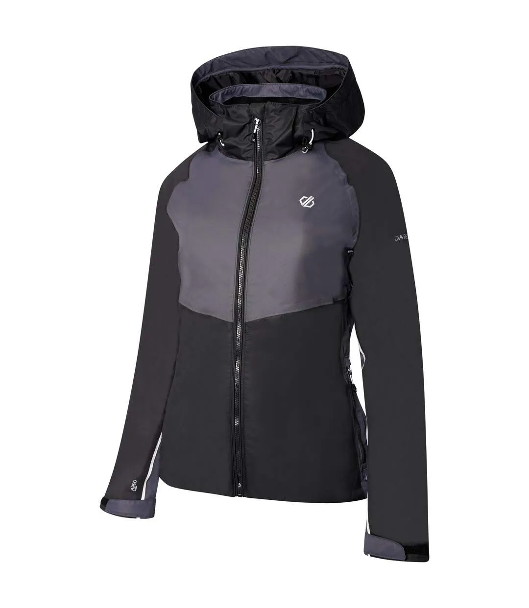 Womens/ladies radiate ii waterproof ski jacket black/ebony grey Regatta