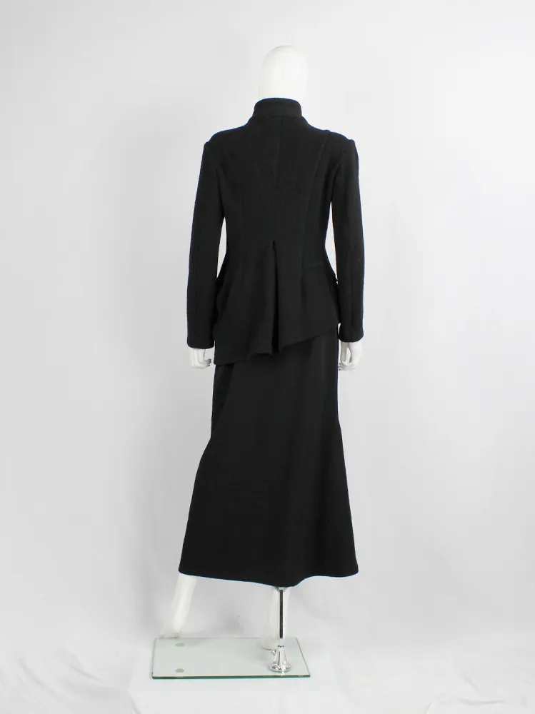 Y’s Yohji Yamamoto black wool tailored jacket in two different lengths