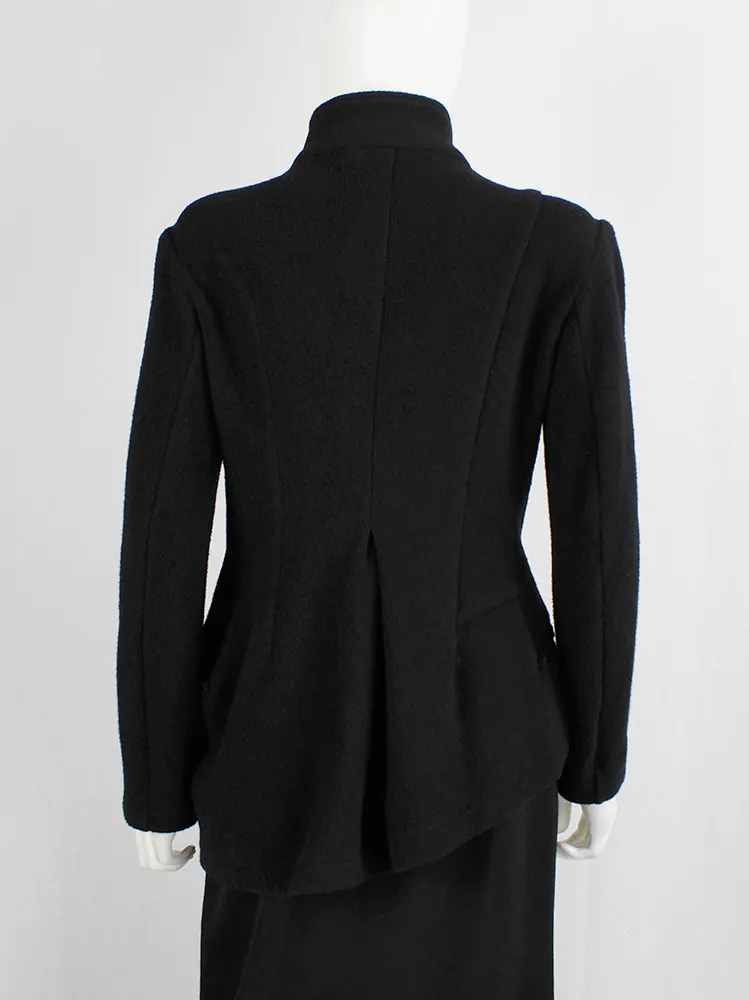 Y’s Yohji Yamamoto black wool tailored jacket in two different lengths