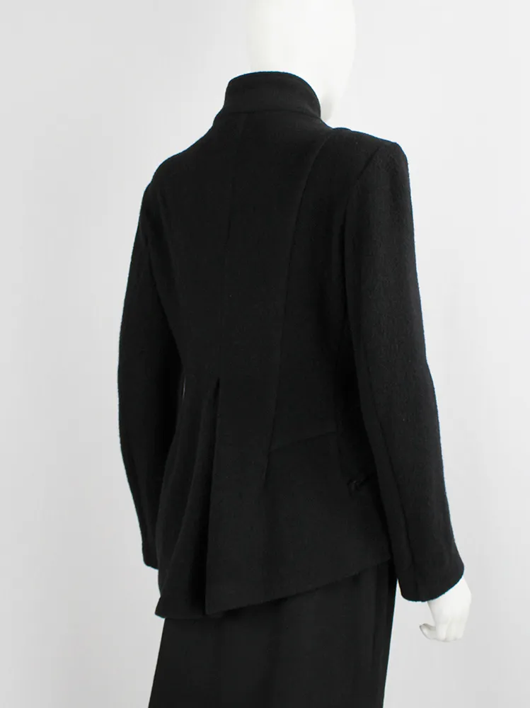 Y’s Yohji Yamamoto black wool tailored jacket in two different lengths